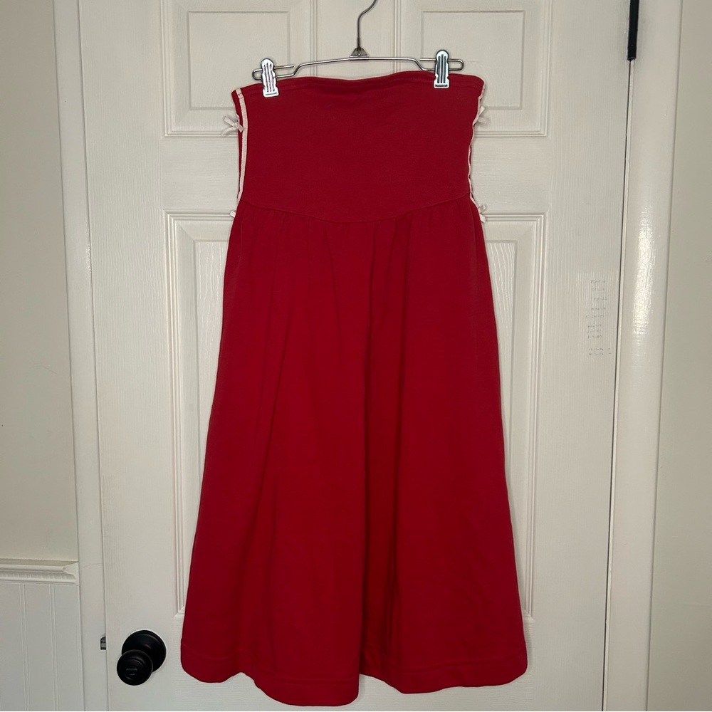 Daily Practice Strapless Side Bow Midi Dress - Picture 4 of 16